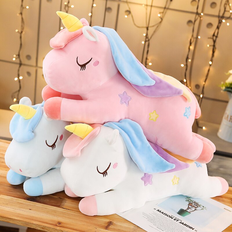 Unicorn (Colourful) Pillow Plush Toys 40cm-100cm