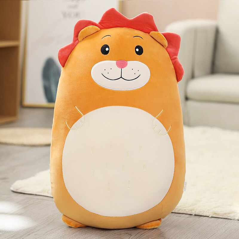 Animal (Chicken/Rabbit/Lion/Unicorn/Pig/Dinosaur/Dog) Chubby Pillow Plush Toy 45-80cm