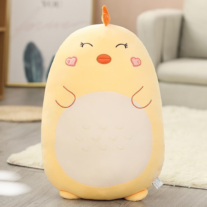 Animal (Chicken/Rabbit/Lion/Unicorn/Pig/Dinosaur/Dog) Chubby Pillow Plush Toy 45-80cm