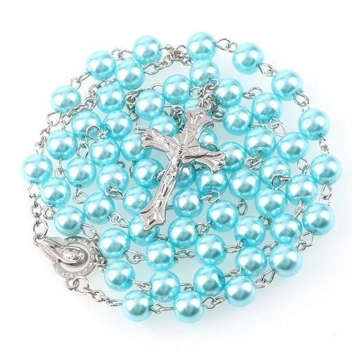 Rosary (Imitation Pearl Beads) 15 Colors