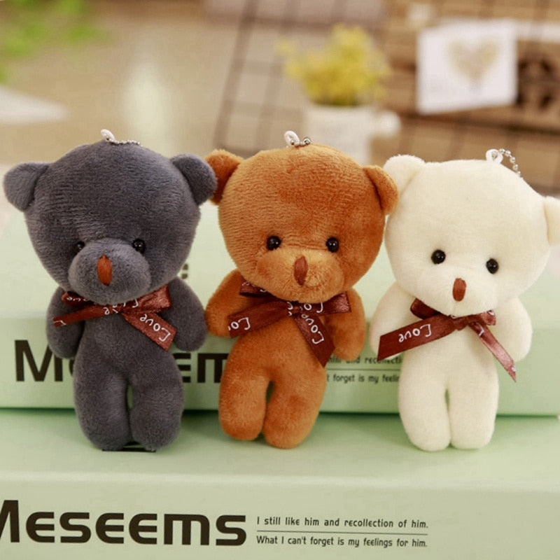 Bear Plush Keychain 3PCS 12cm