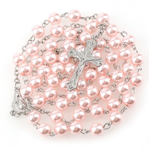 Rosary (Imitation Pearl Beads) 15 Colors