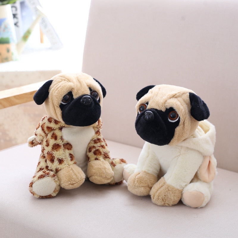 Kawaii Cosplay Pug Plush Toy 20cm