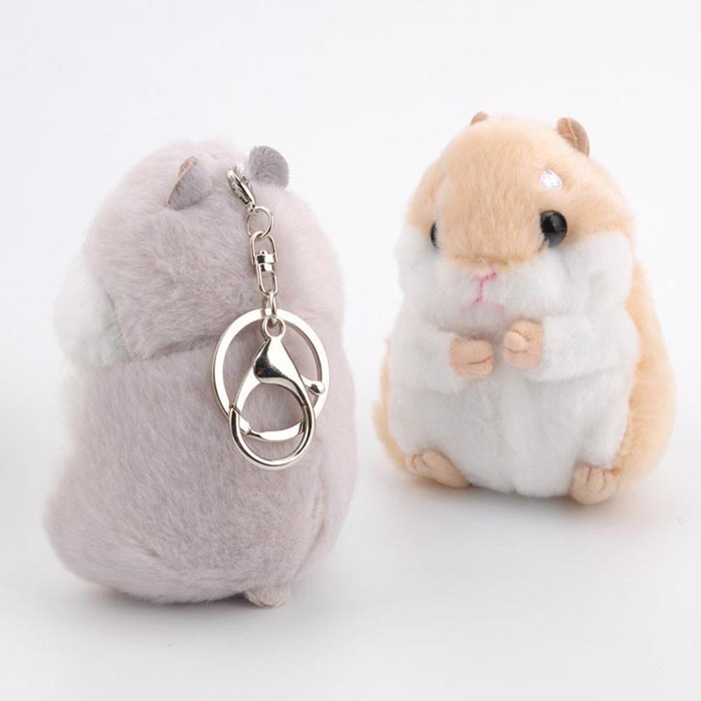 Hamster Plush Keychain 12cm