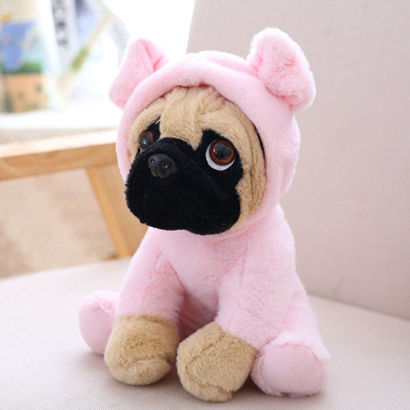 Kawaii Cosplay Pug Plush Toy 20cm