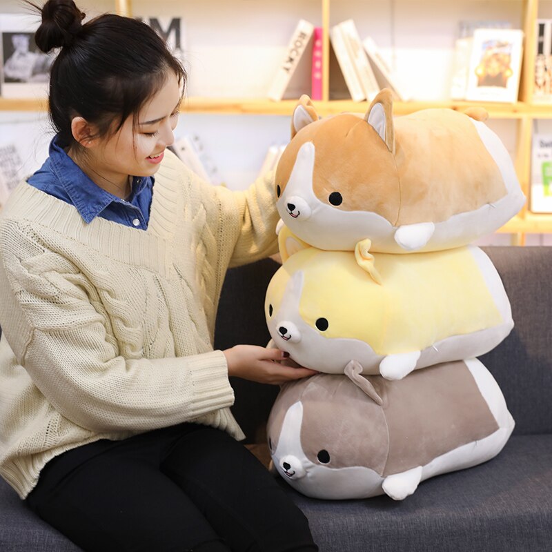 Cute Corgi Dog Plush Toys 30/45/60cm