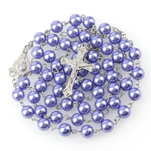 Rosary (Imitation Pearl Beads) 15 Colors