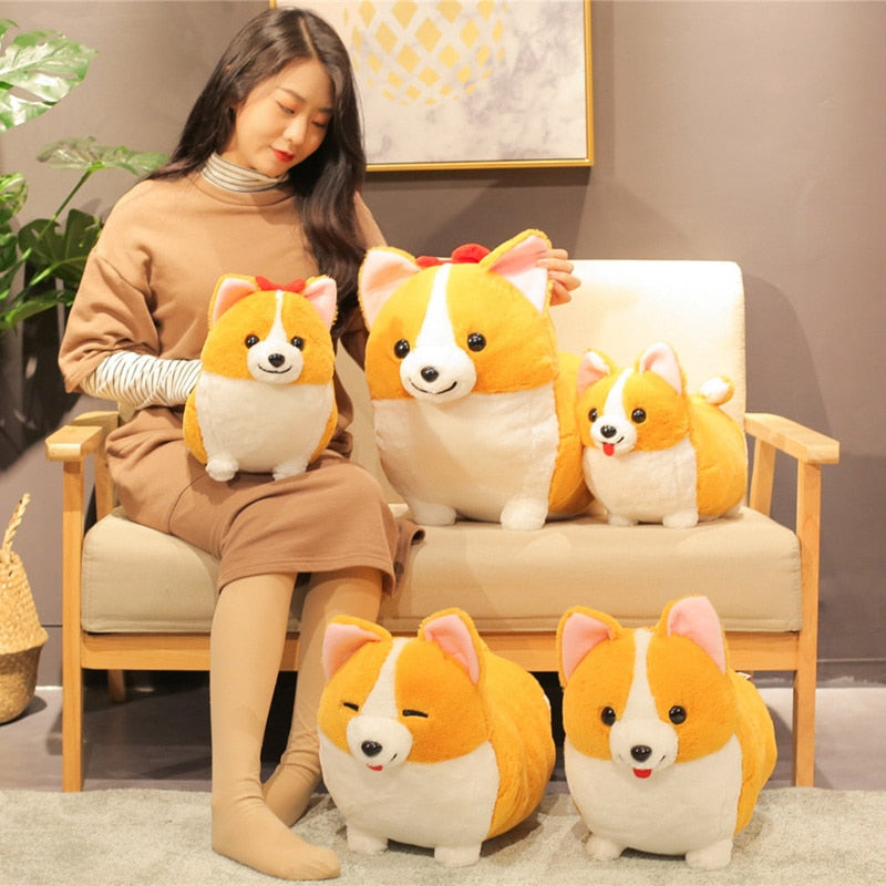 Cute Corgi Dog Plush Toy 38/45/60cm