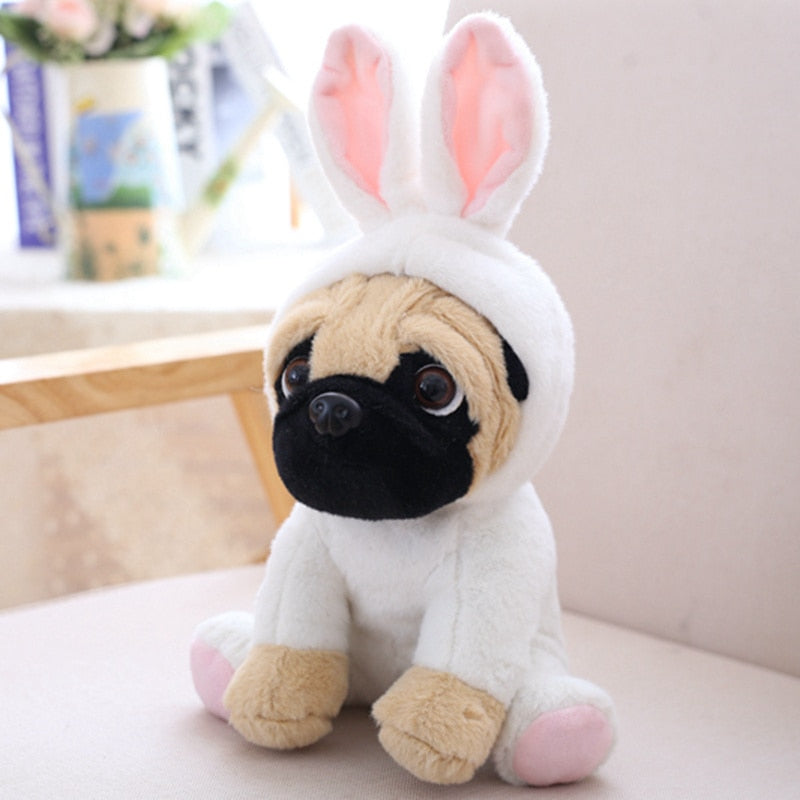 Kawaii Cosplay Pug Plush Toy 20cm