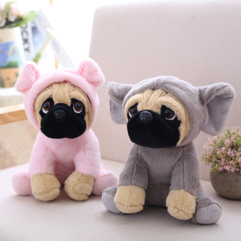 Kawaii Cosplay Pug Plush Toy 20cm