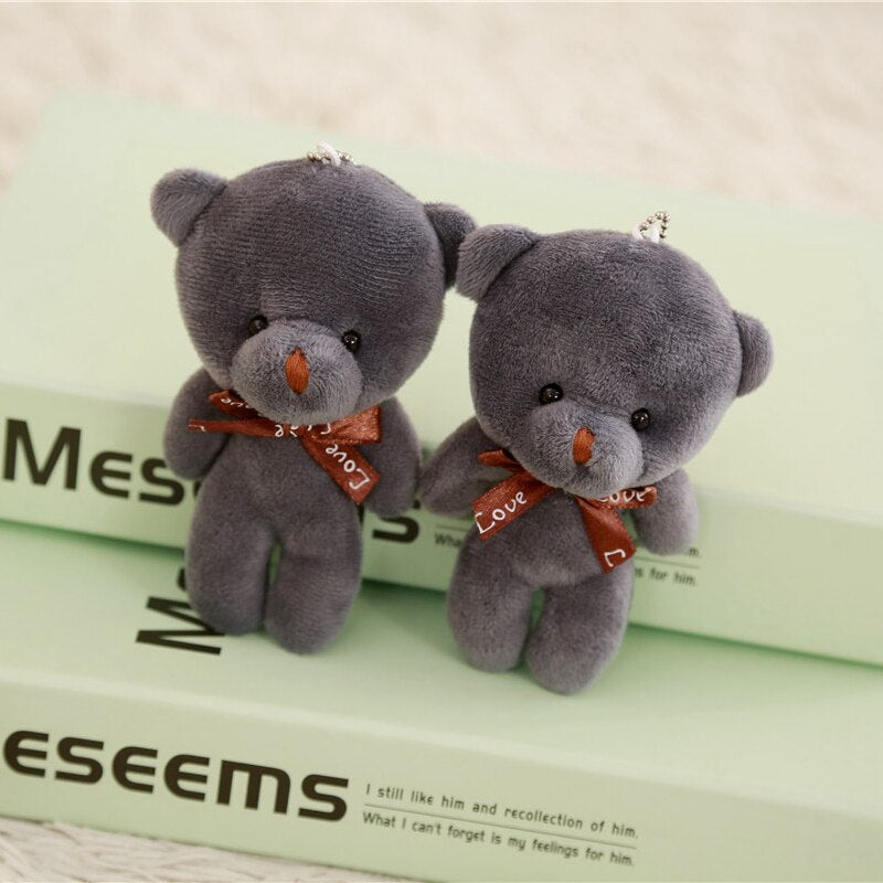 Bear Plush Keychain 3PCS 12cm