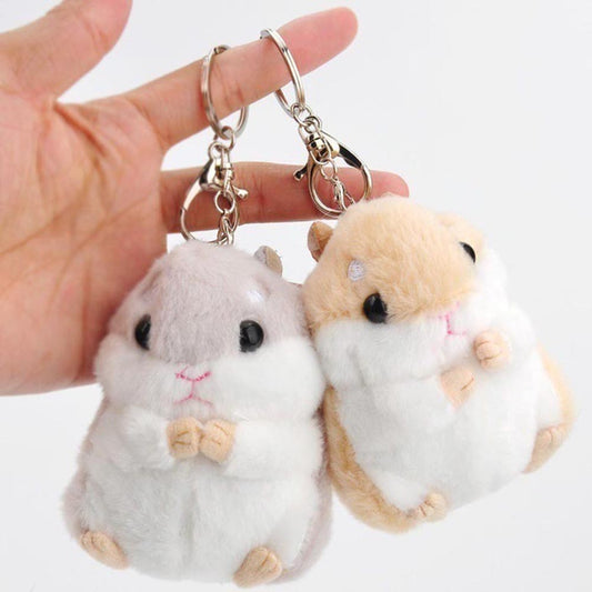 Hamster Plush Keychain 12cm