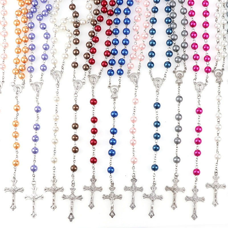 Rosary (Imitation Pearl Beads) 15 Colors