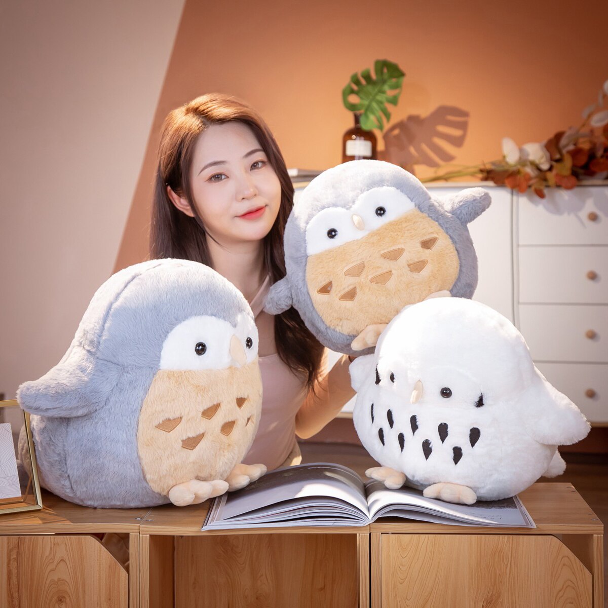 Bird (Owl) Plush Toys 38/45cm