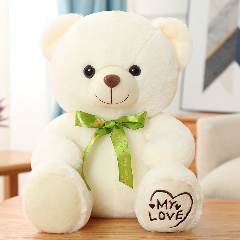 Bear Plush Toy (Colorful Bow Tie with "My love") 25/35/45cm