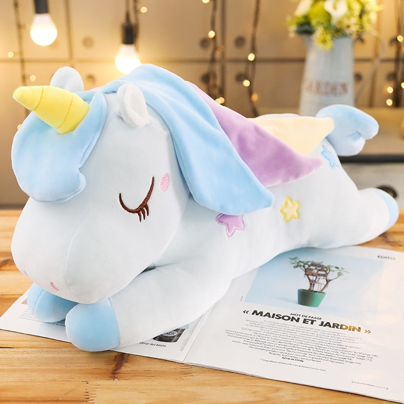 Unicorn (Colourful) Pillow Plush Toys 40cm-100cm