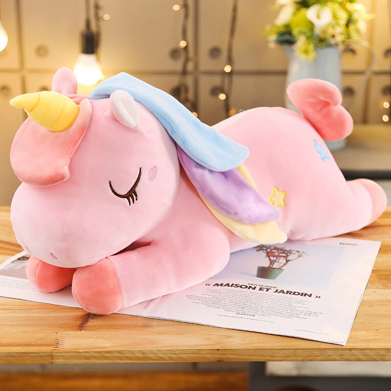 Unicorn (Colourful) Pillow Plush Toys 40cm-100cm