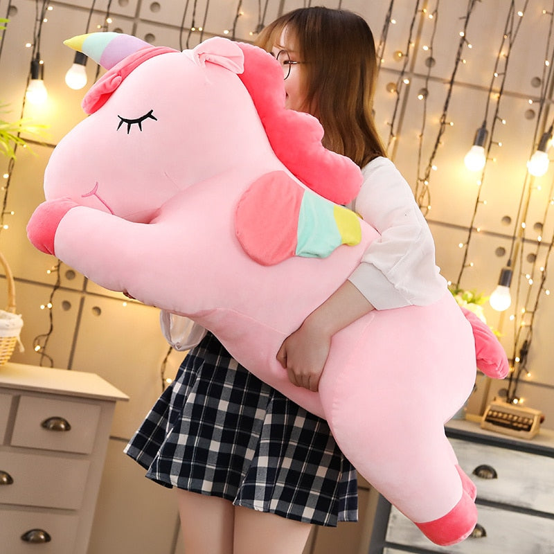 25-100cm Kawaii Giant Unicorn Plush Toys