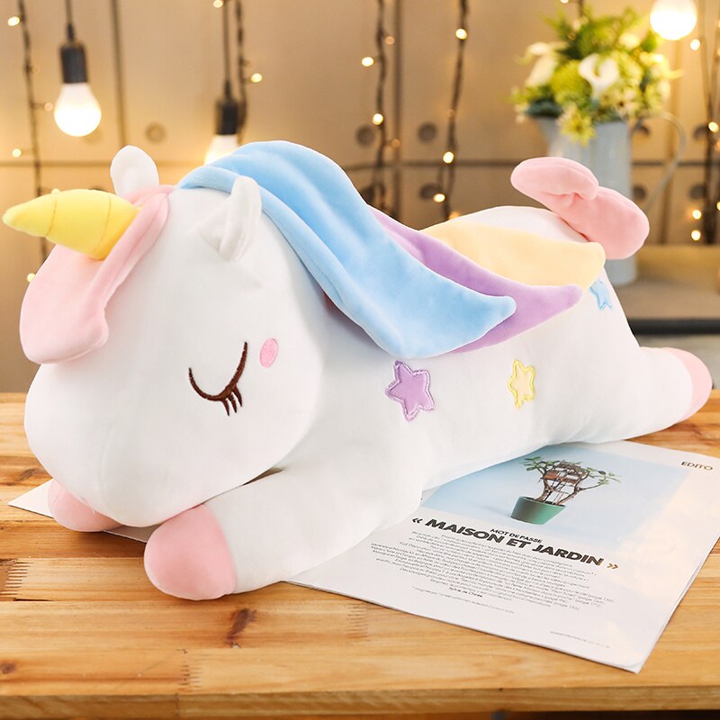 Unicorn (Colourful) Pillow Plush Toys 40cm-100cm