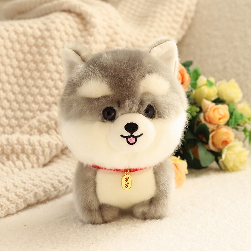 Dog/Puppy (Bichon Frise/Husky/Corgi/Akita) Plush Toys 20cm