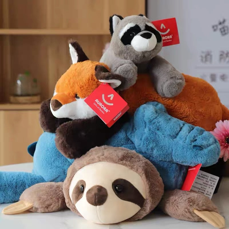 Lying Animal (Raccoon/Fox/Crocodile/Sloth) Plush Toys 45-70cm