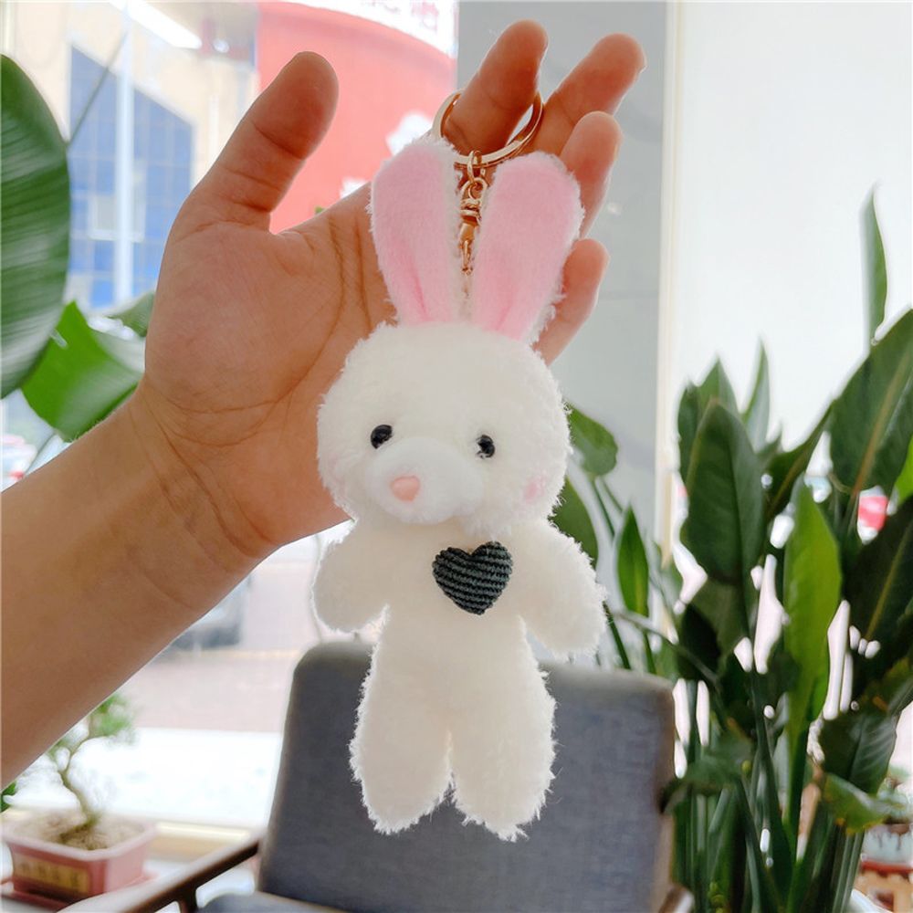 Animal (Bear/Rabbit/Dog) Plush Keychain 11cm