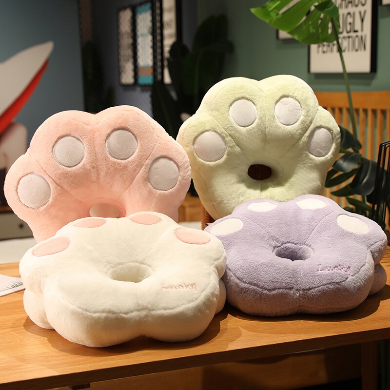 Cat's Paw Shaped Pillow and Hand Warmer Plush Toys 37x33cm