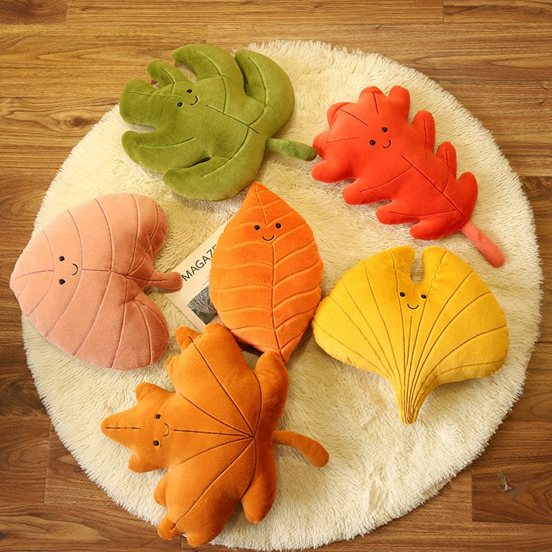 Leaves Plush Toys (Green/Maple/Red/Ginkgo/Love/Orange)