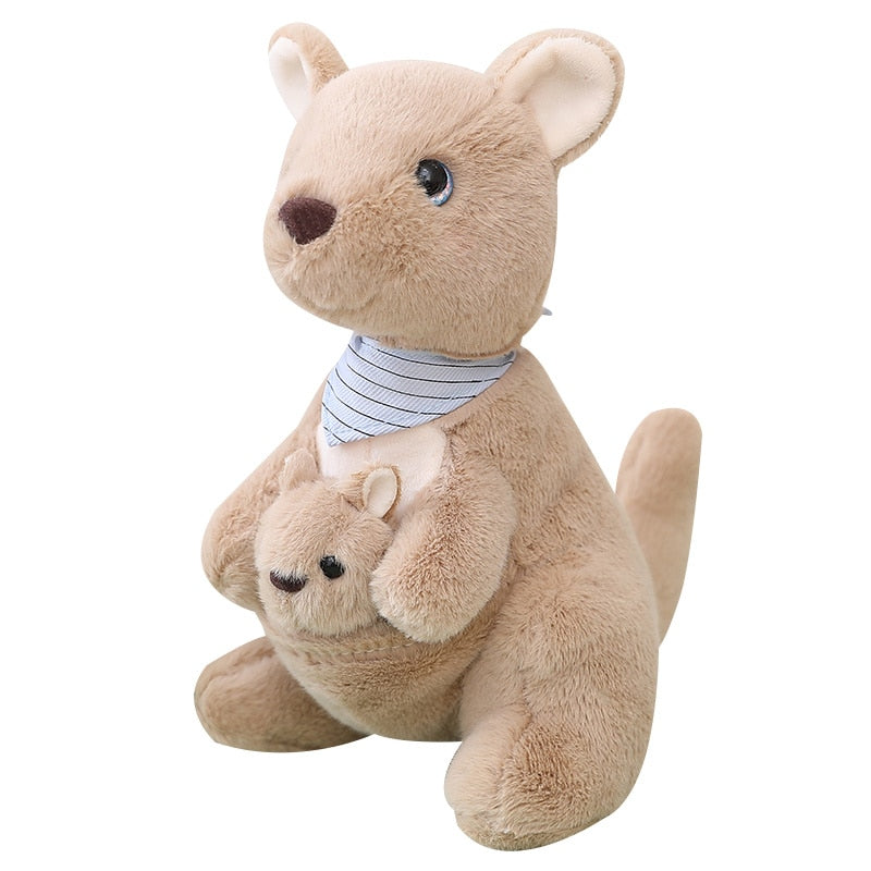 Kangaroo (With Joey) Plush Toys 25/35/45cm- White/Green/Camel