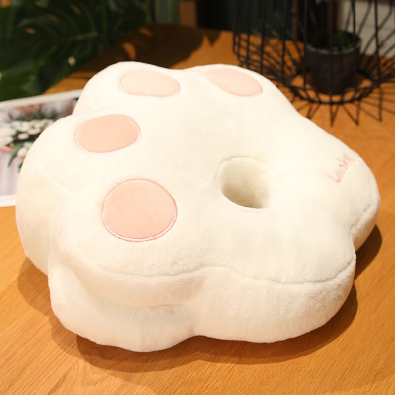 Cat's Paw Shaped Pillow and Hand Warmer Plush Toys 37x33cm