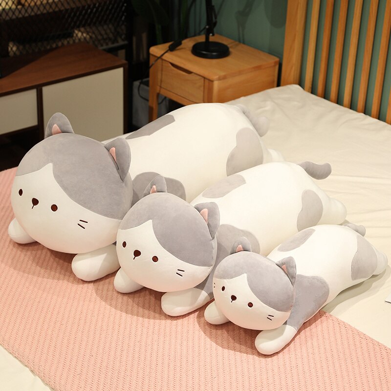 Grey Cat Pillow Plush Toys 50-90cm