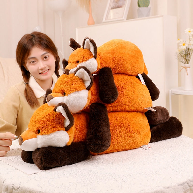 Lying Animal (Raccoon/Fox/Crocodile/Sloth) Plush Toys 45-70cm