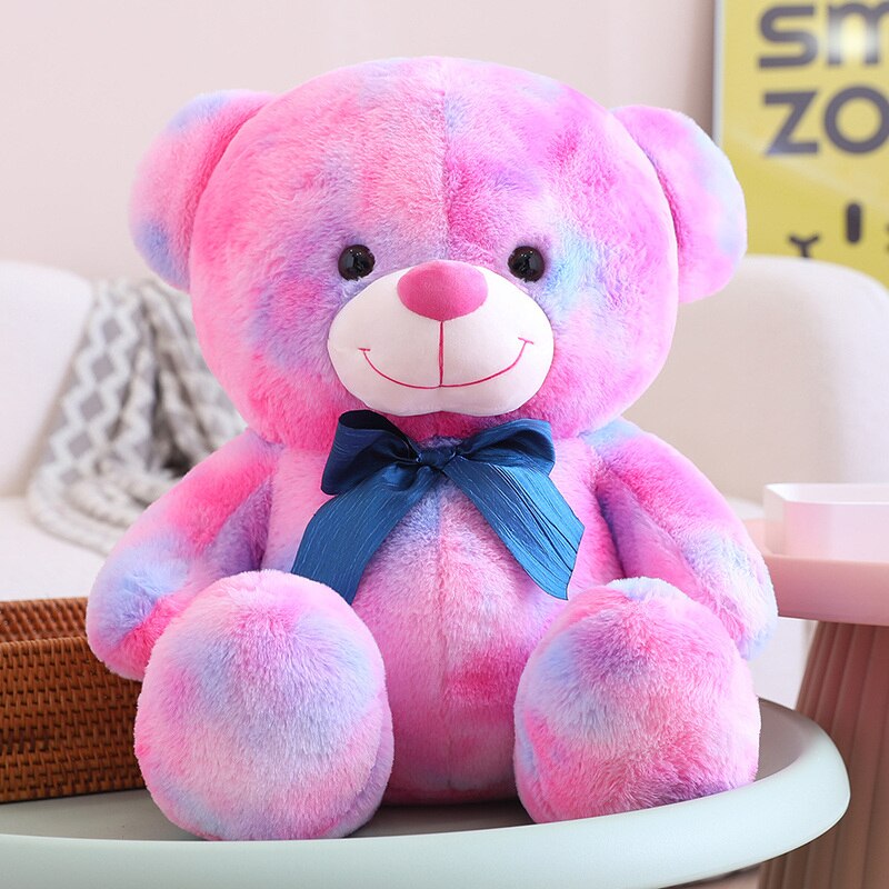 Teddy Bear(With Lovely Bow) Plush Toys - Brown/Colourful 25/35/45cm