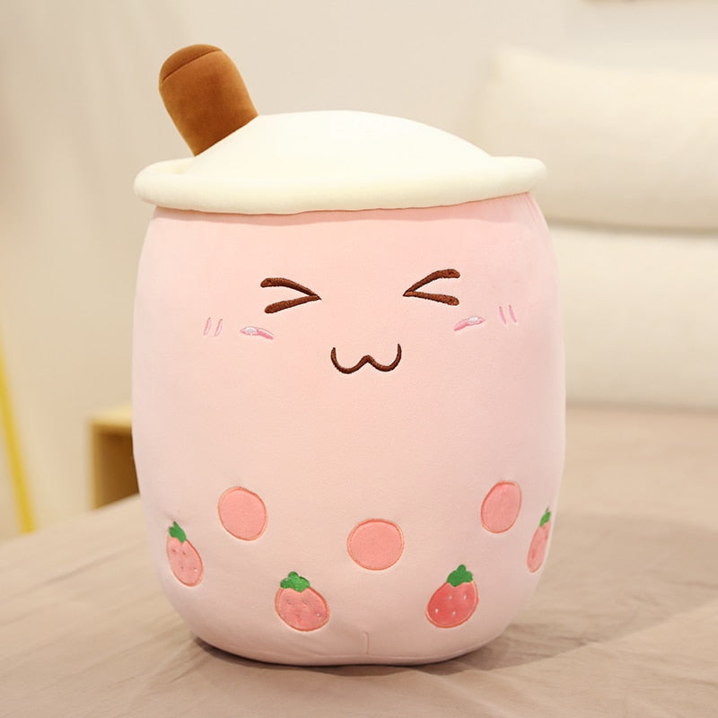 25-70cm cute cartoon Fruit bubble tea cup Plush Toy