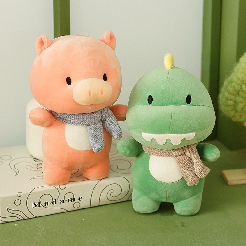 Animal (Dinosaur/Hippo/Pig/Lion) Plush Toy 23cm