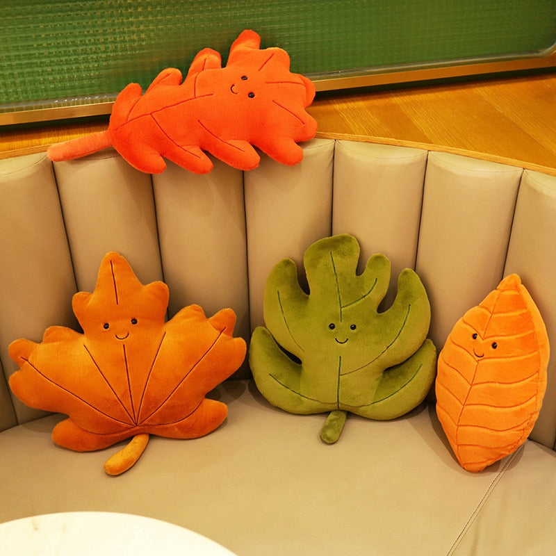 Leaves Plush Toys (Green/Maple/Red/Ginkgo/Love/Orange)