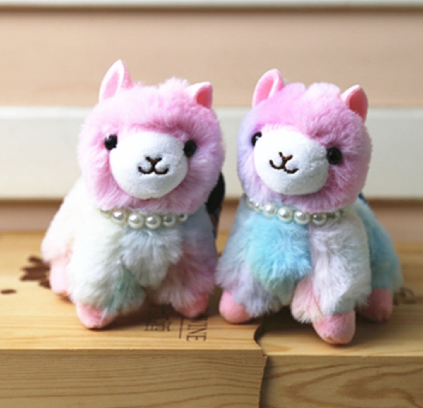 Alpaca (Colourful) Plush Keychains 10cm