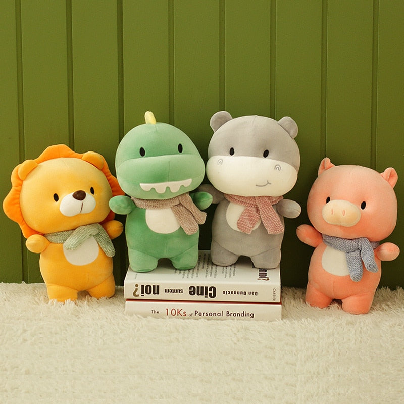 Animal (Dinosaur/Hippo/Pig/Lion) Plush Toy 23cm