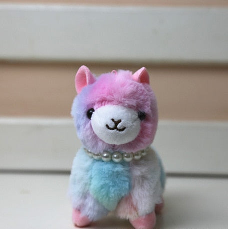 Alpaca (Colourful) Plush Keychains 10cm