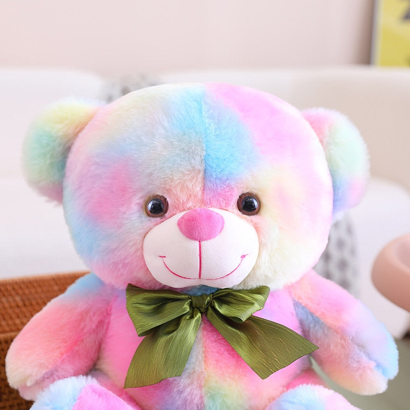 Teddy Bear(With Lovely Bow) Plush Toys - Brown/Colourful 25/35/45cm