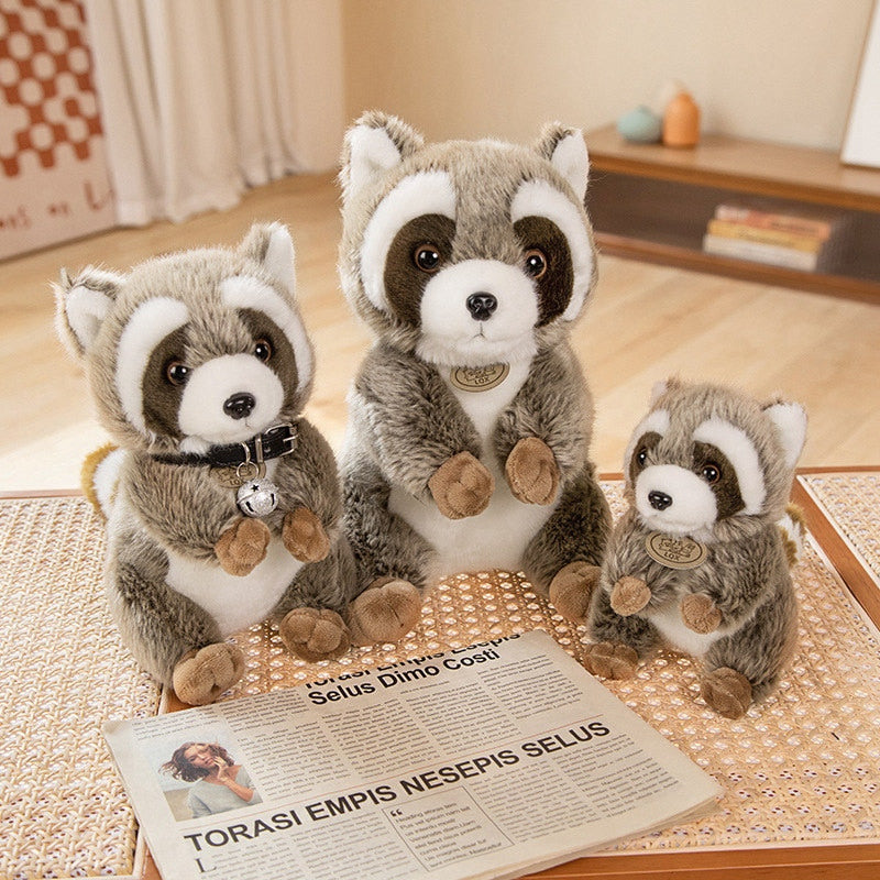 Standing Raccoon Plush Toys 17/23/30cm - 3 Styles