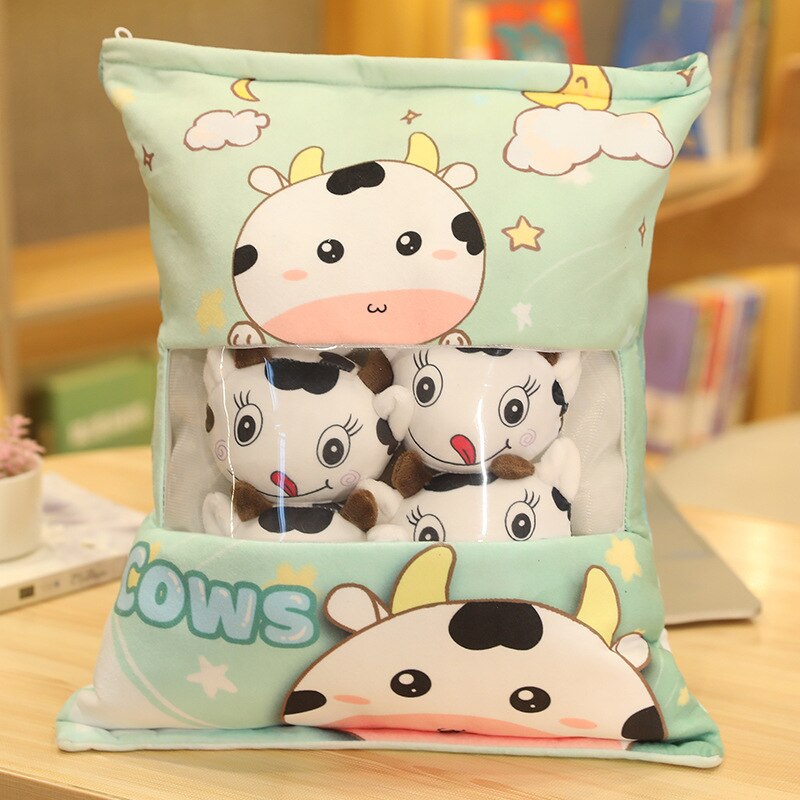 A Bag With 6-9 pieces of Mini balls Snacks/Pudding Plush Toys 40-50cm