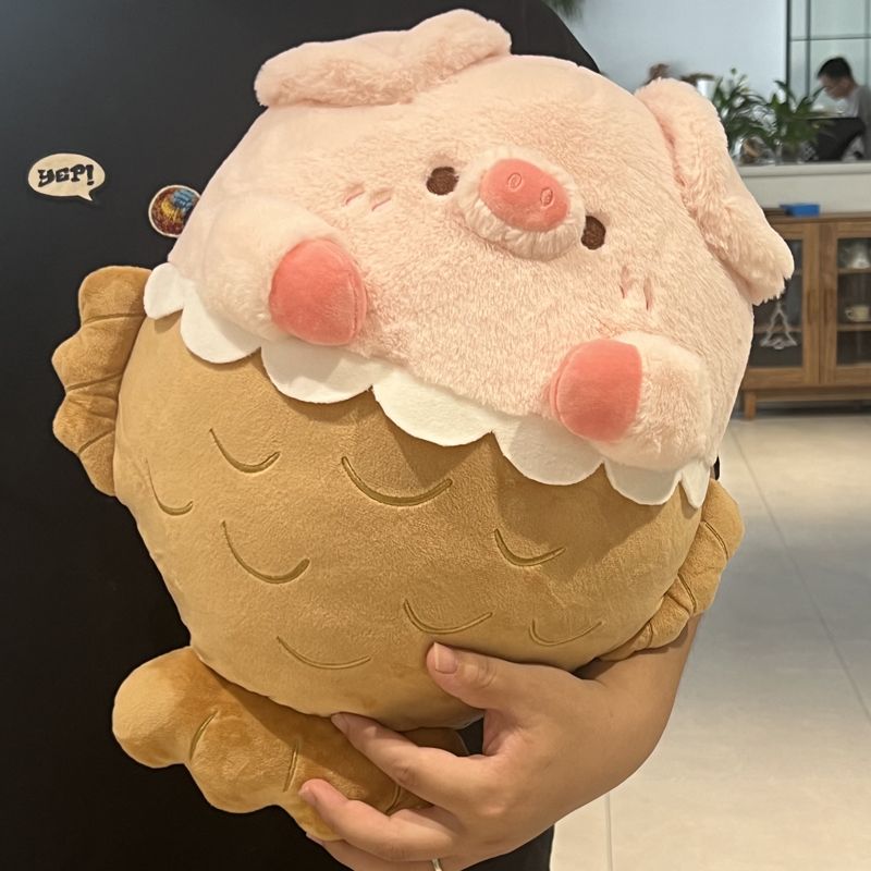 Funny Pig Taiyaki Plush Toys 40cm