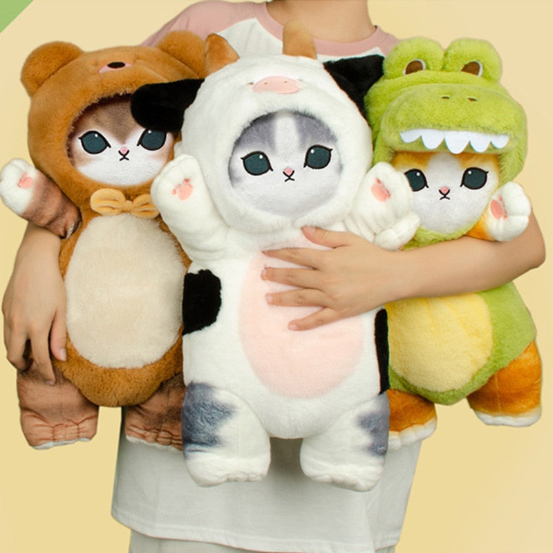 Mofusand Cat With (Cow/Crocodile/Bear) Dress Up Plush Toys 30cm/50cm