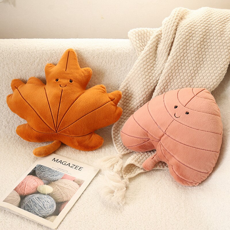 Leaves Plush Toys (Green/Maple/Red/Ginkgo/Love/Orange)