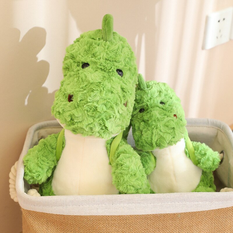 Dinosaur (Green and Soft) With Avocado Backpack Plush Toys 23/35/45cm