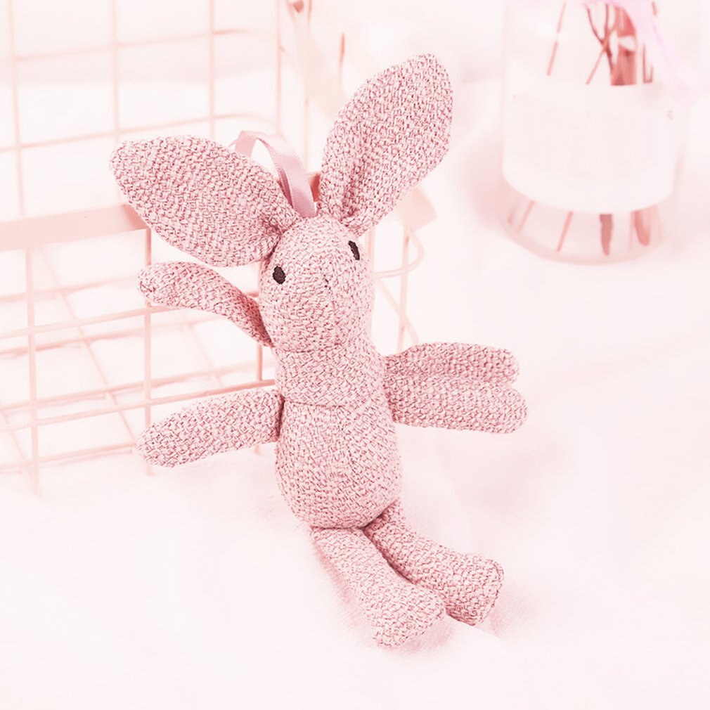 Animal (Rabbit/Bear) Plush Toys 18cm (Dark Grey/Blue/Pink/Light Grey/Light Yellow/Navy/Rose Red)