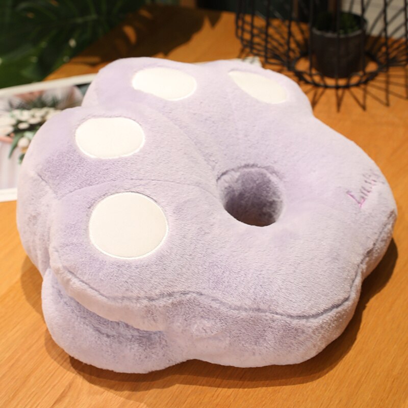 Cat's Paw Shaped Pillow and Hand Warmer Plush Toys 37x33cm