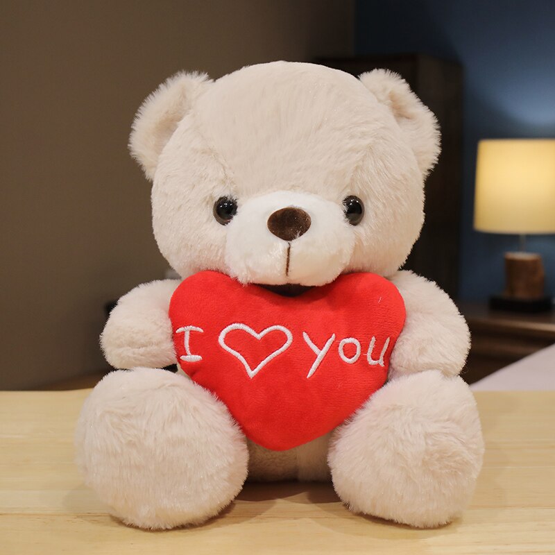 Teddy Bear Plush Toys (Bear Holding "I Love You" Heart) 28cm