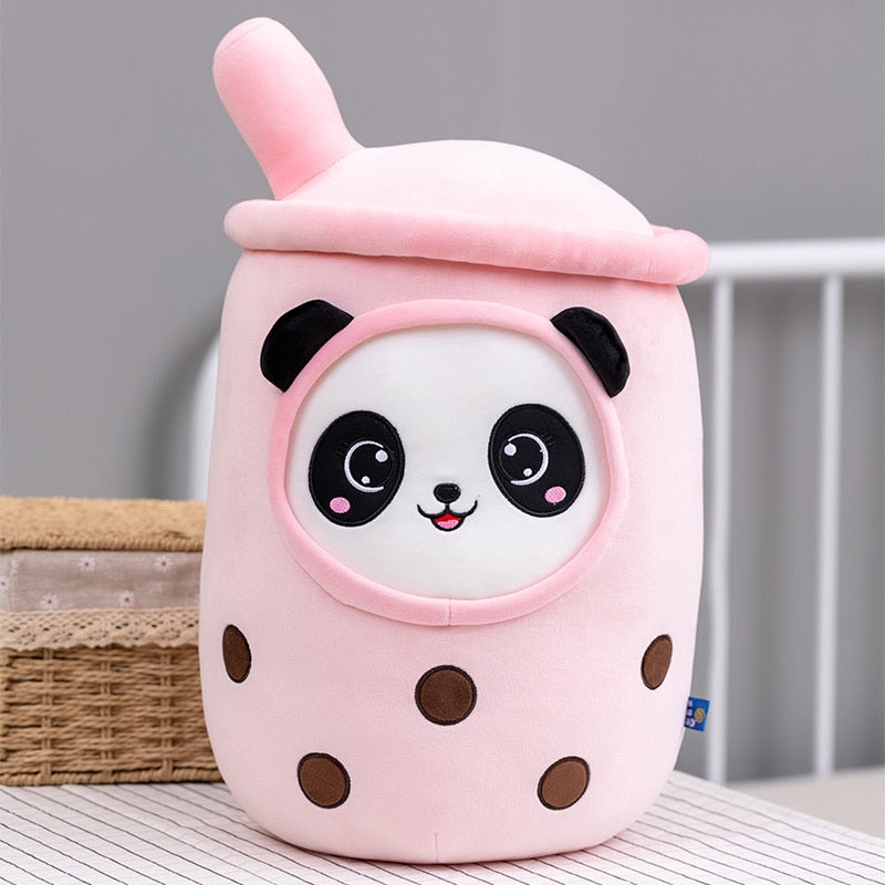 25-70cm cute cartoon Fruit bubble tea cup Plush Toys